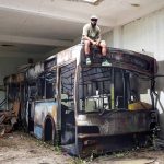 Ilúzia autobusu ako majstrovské dielo 3D graffiti