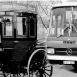 Mercedes-Benz mal prvý motorový autobus na svete aj prvé pravidelné autobusové linky