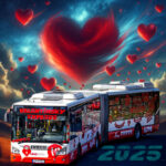 Valentínsky express 2025: pozývame vás na romantickú jazdu autobusom plným lásky