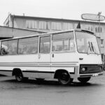 Autobus Karosa A-30 v nemeckej mutácií dobovej brožúry Motokovu
